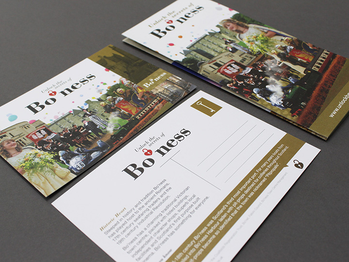 Leaflet and postcards designed by Eden