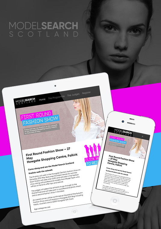 Model Search Scotland Website
